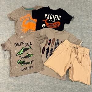 Boys Size 4 Summer Clothing Bundle - Carter's, OshKosh, & Gymboree